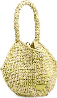 Khaite Mini Lotus Raffia Tote