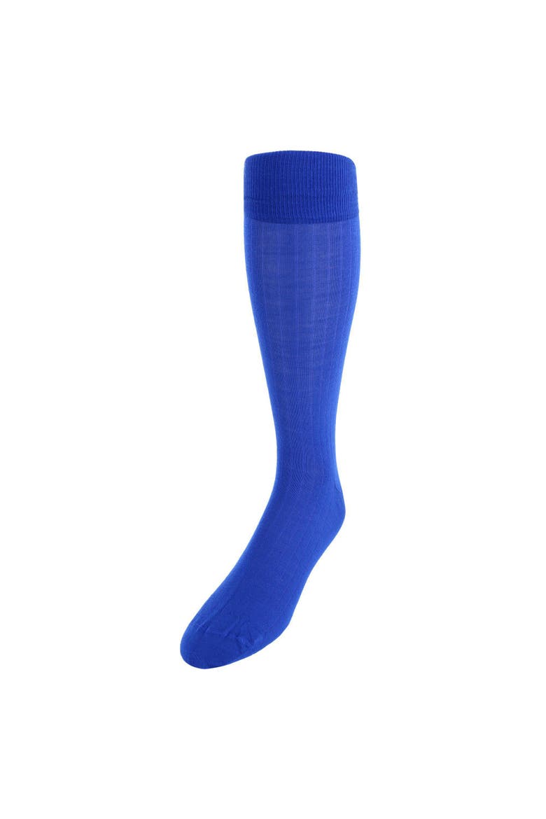 Sutton Over The Calf Fine Merino Wool Socks, Main, color, Cobalt Blue