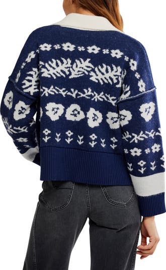 Shelby Floral Jacquard Cotton Cardigan