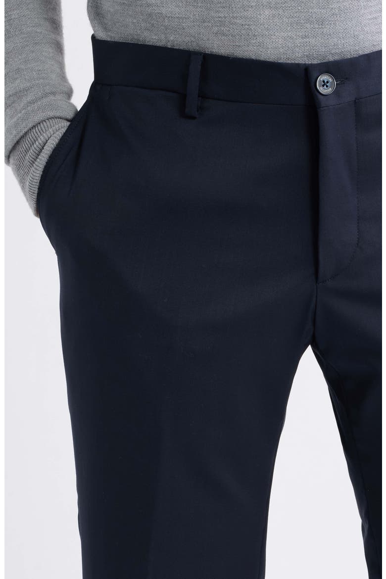 Virgin Wool Blend Chino Pants, Alternate, color, NAVY