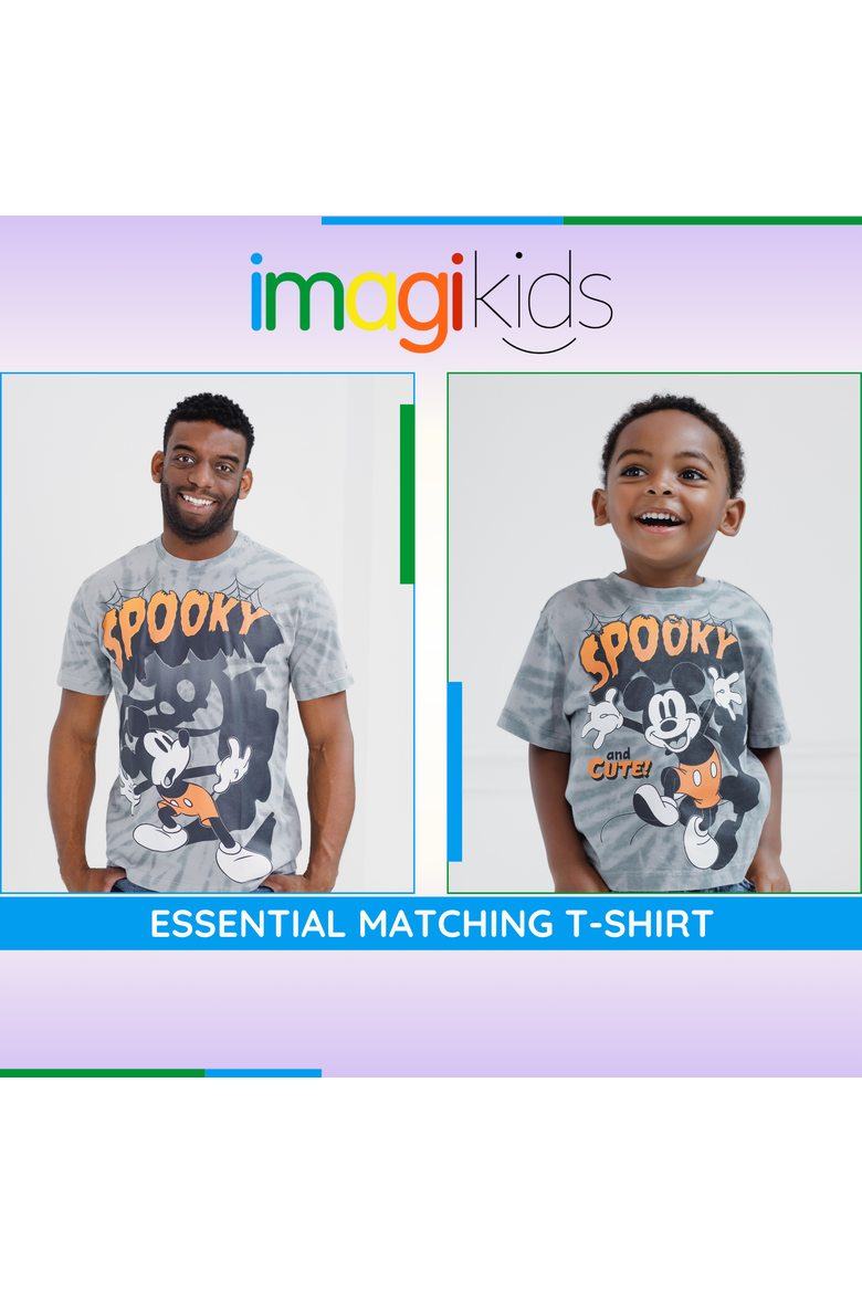 Mickey Mouse Short Sleeve T-Shirt, Alternate, color, Mickey Ghost Grey