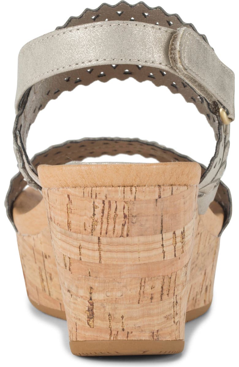 BARETRAPS Rene Slingback Platform Wedge Sandal, Alternate, color, Champagne