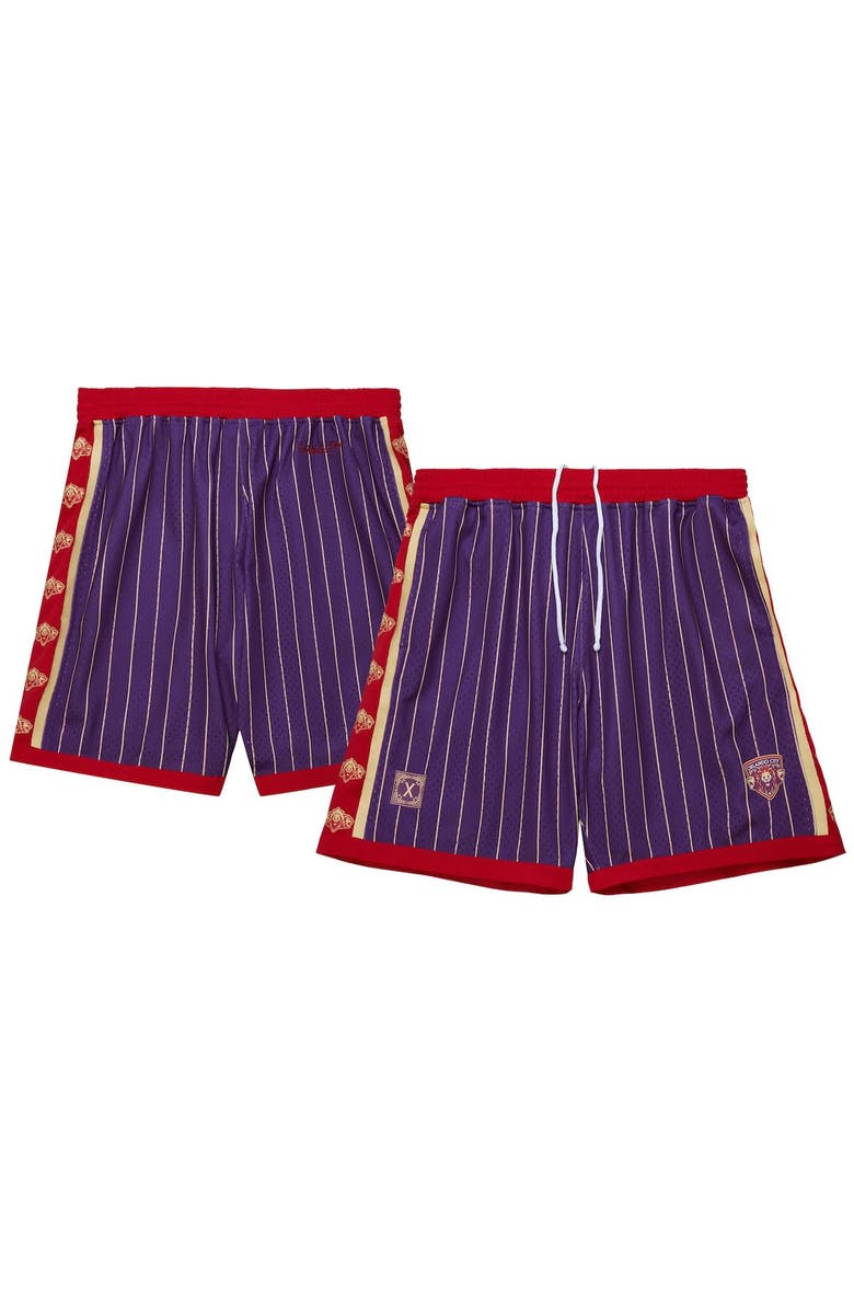 Mitchell & Ness Men's Mitchell & Ness Purple Orlando City SC 10th Anniversary Mesh Shorts, Alternate, color, Purple
