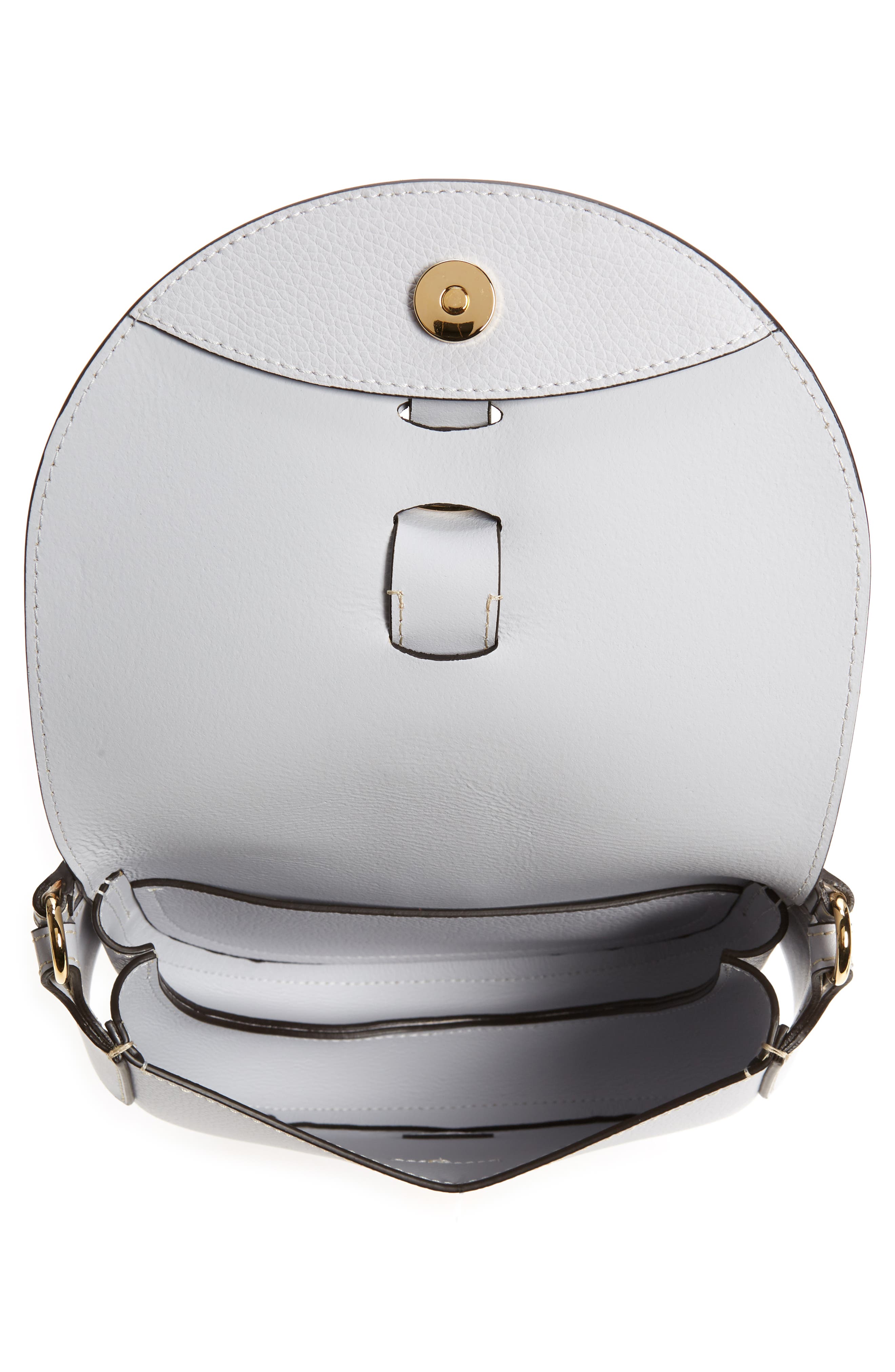 Chloé Darryl Leather Crossbody Saddle Bag, Alternate, color, 