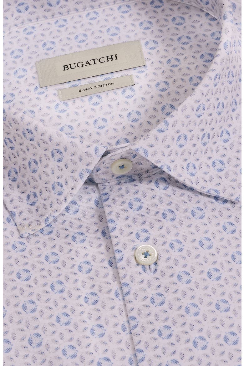 Miles OoohCotton Tech Geometric Print Short Sleeve Shirt, Alternate, color, AIR BLUE