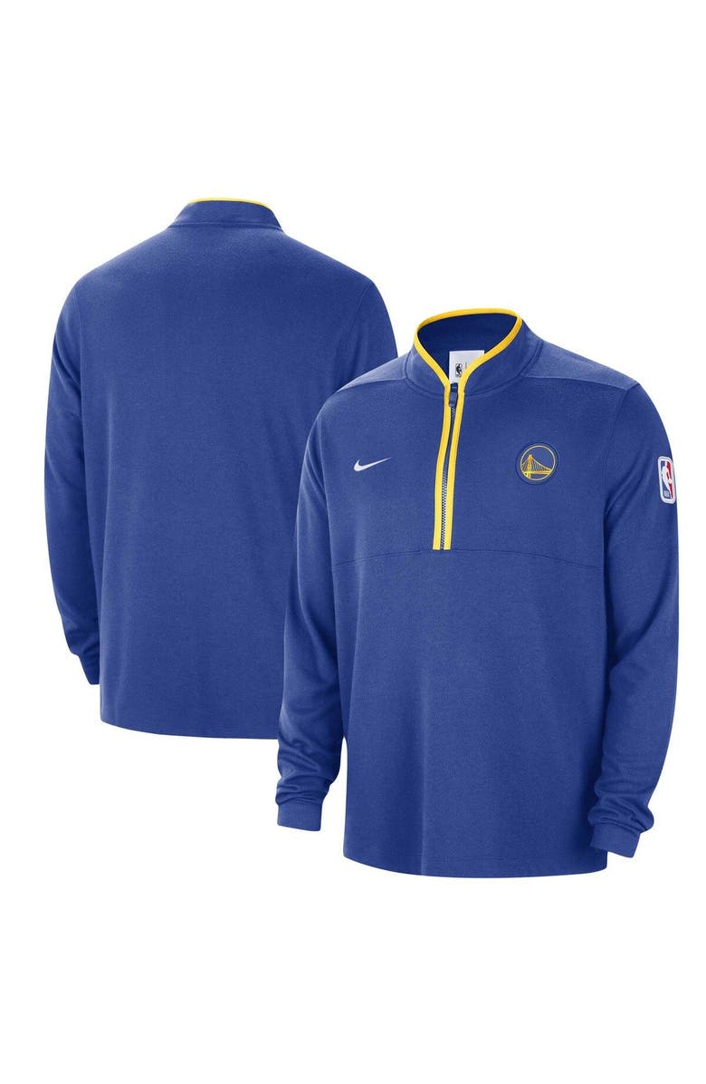 Nike Men's Nike Royal Golden State Warriors Authentic Performance Half-Zip Jacket, Main, color, Royal