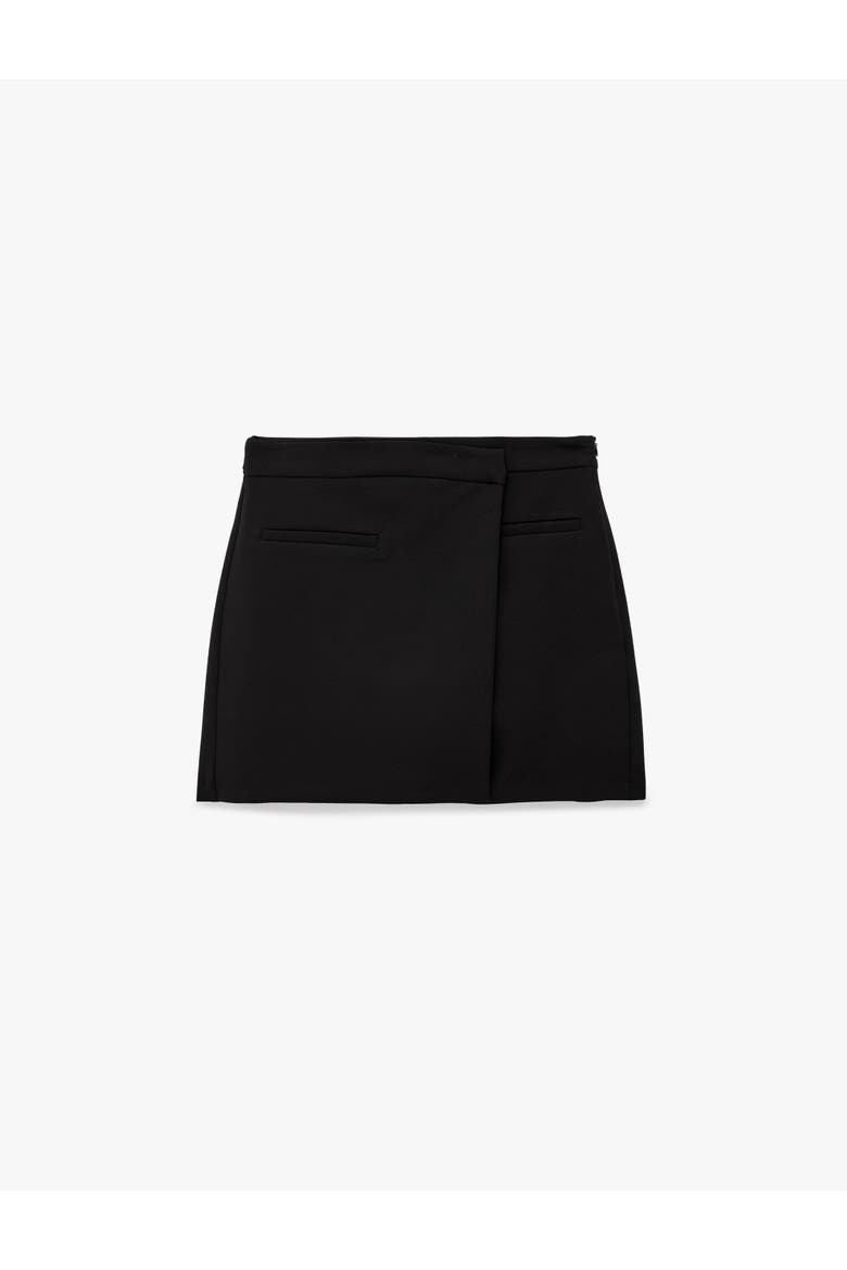 Pocketed Mini Skirt, Alternate, color, BLACK