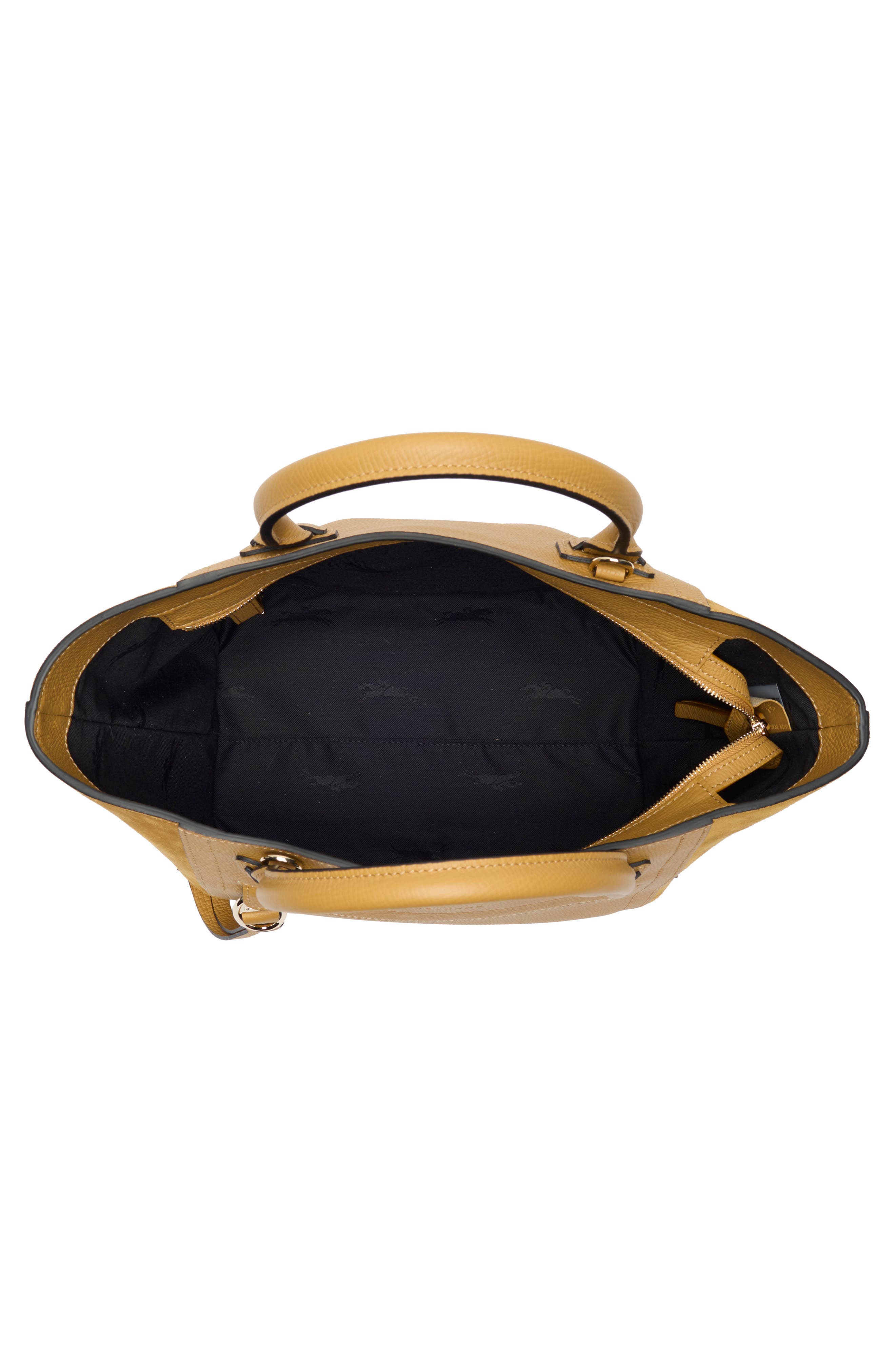 Longchamp Mailbox Medium Leather Tote, Alternate, color, Honey