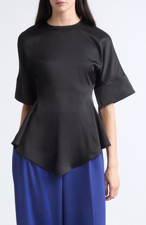 Flared Satin Top