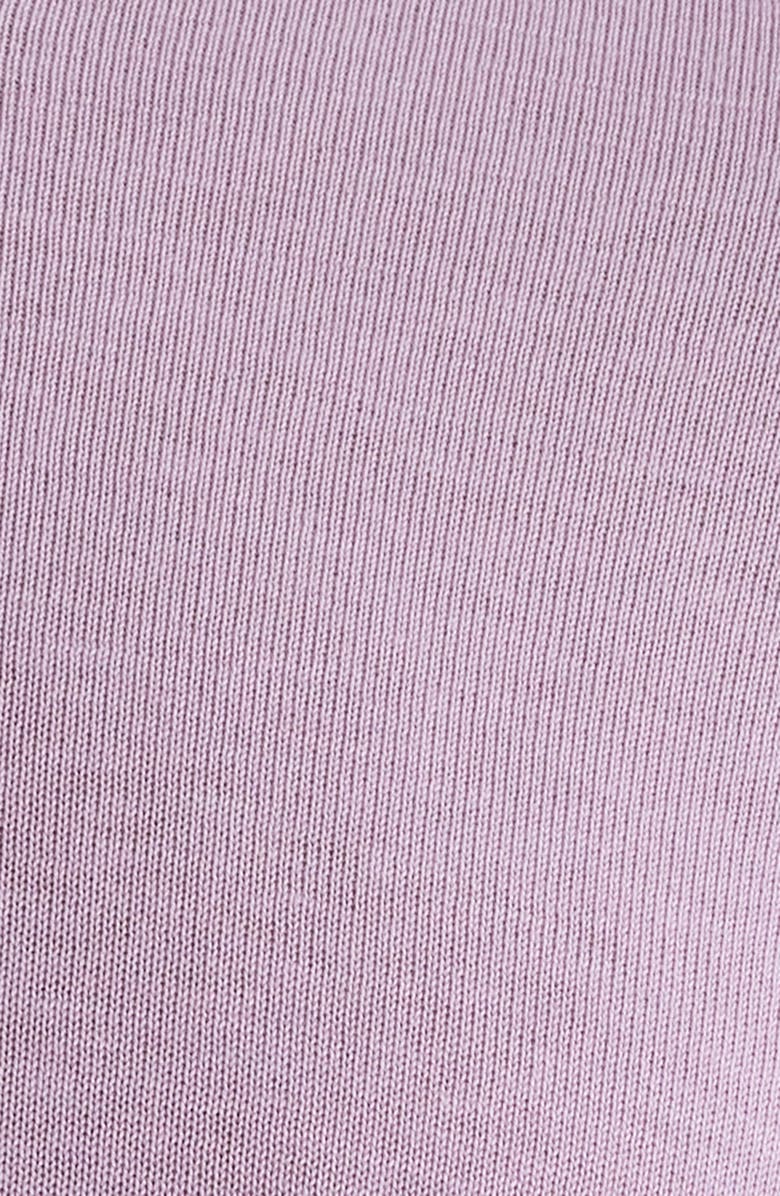Jack Victor Wellington Heathered Cotton & Silk Crewneck T-Shirt, Alternate, color, Lilac