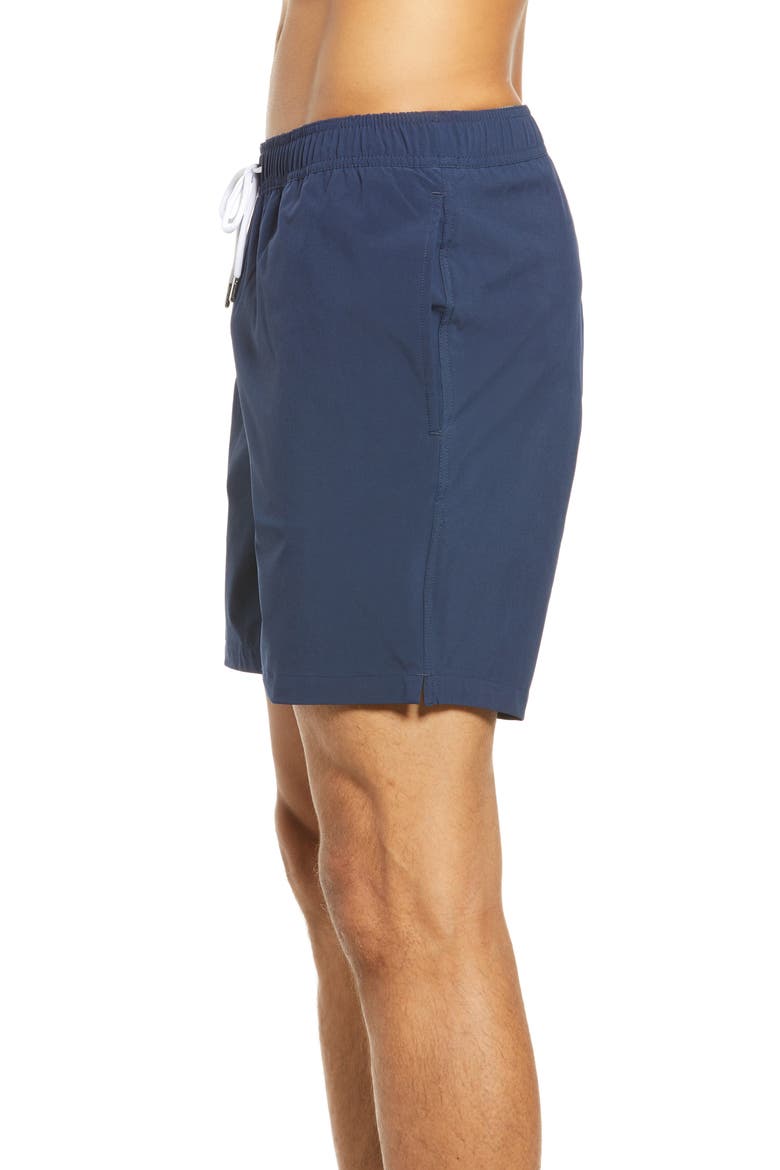 Solid Swim Trunks, Alternate, color, STARRY SKY