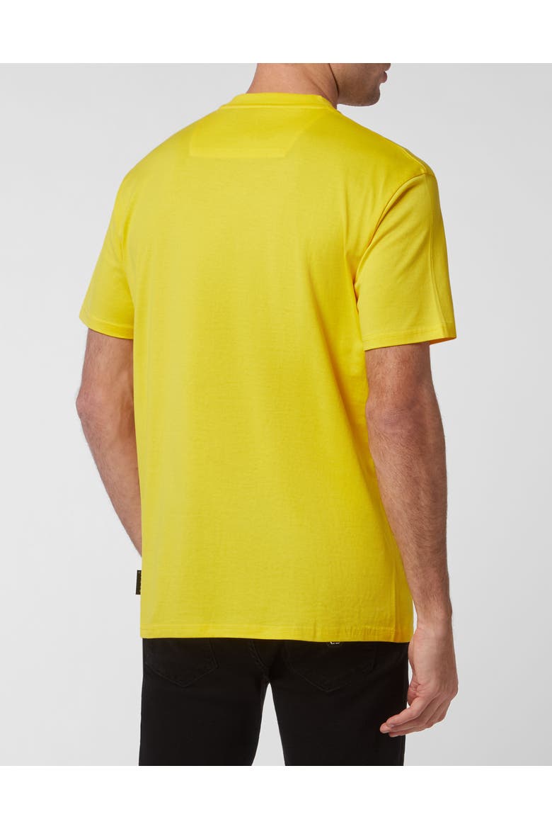 T-Shirt Round Neck Ss Skull Men, Alternate, color, yellow