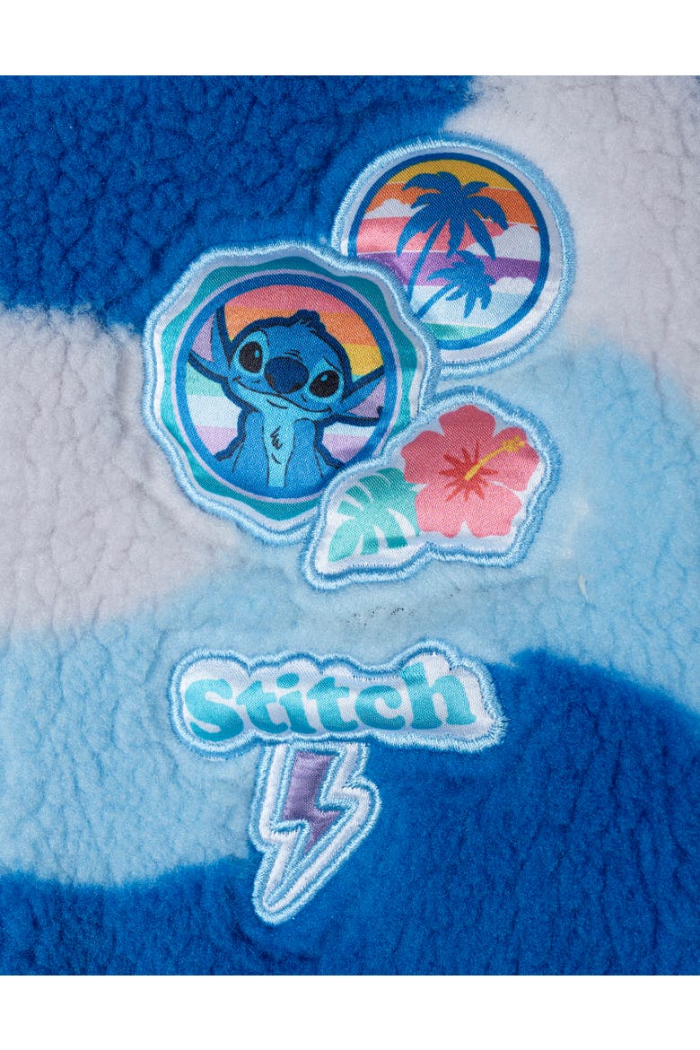 Lilo & Stitch Fleece Jacket, Alternate, color, Stitch Blue Lavender