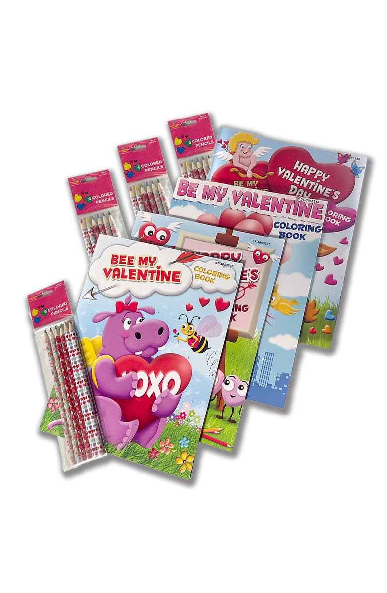 Three Little Twigs Valentine
s Coloring Books 8 Piece Bundle Age 3+, Main, color, Multicolored