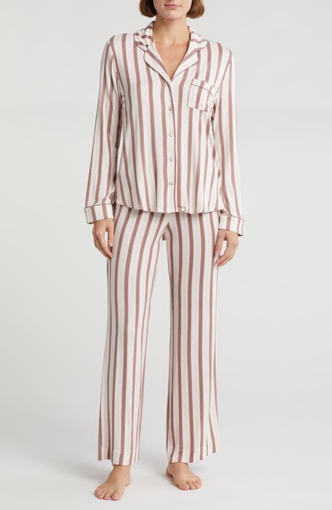 Tranquility Long Sleeve Shirt & Pants Two-Piece Pajama Set