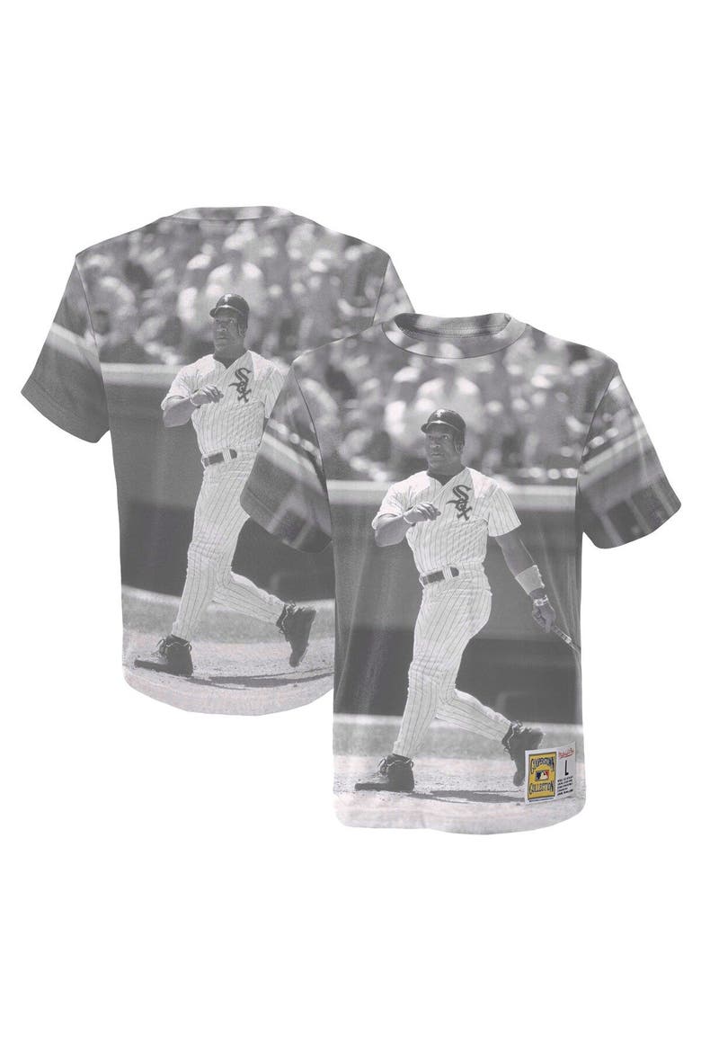 Youth Mitchell & Ness Bo Jackson White Chicago White Sox Sublimated Player T-Shirt, Main, color, Gray