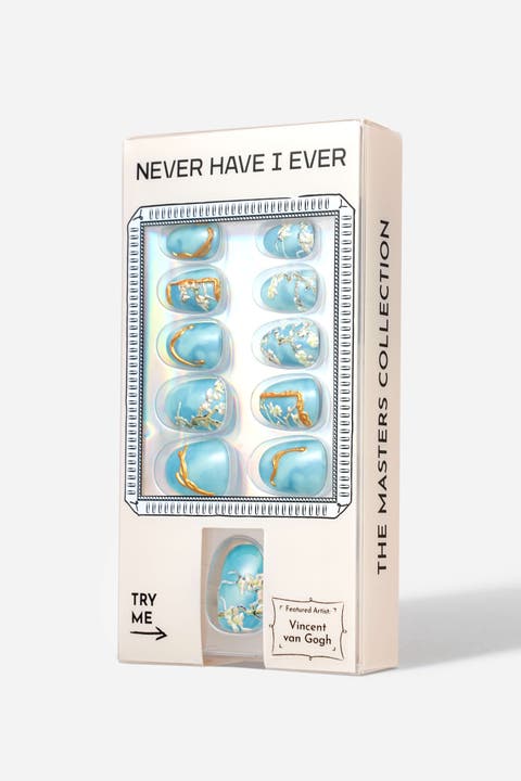 Van Gogh Almond Blossom Short Oval Press On Nails