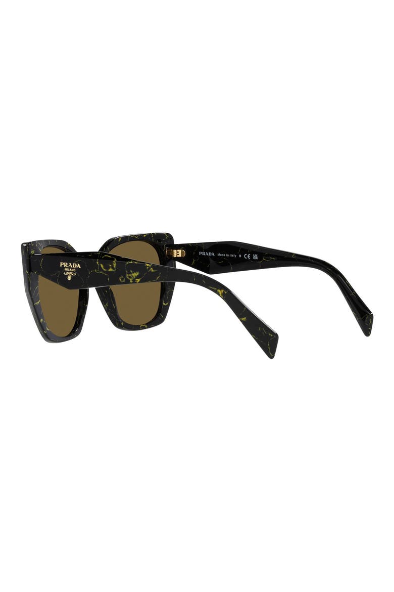 50mm Small Rectangular Sunglasses, Alternate, color, DARK BROWN
