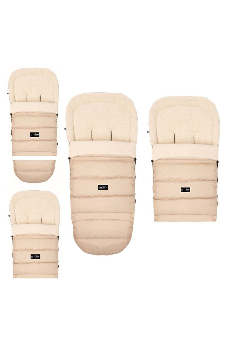 Cover Baby LLC Arctic Organic Wool Adjustable Footmuff, Alternate, color, Beige