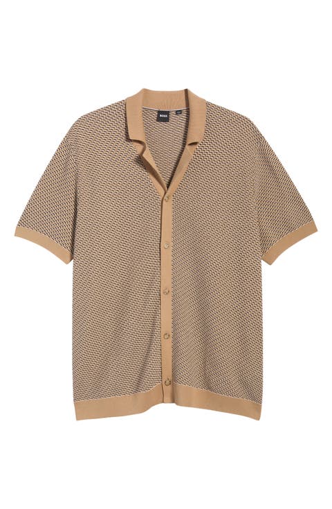 Lomare Cotton Button-Up Sweater