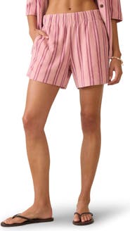 Faherty Cabana Stripe Terry Cloth Shorts