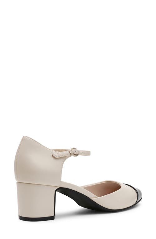 Anne Klein Picus Ankle Strap Pump In White