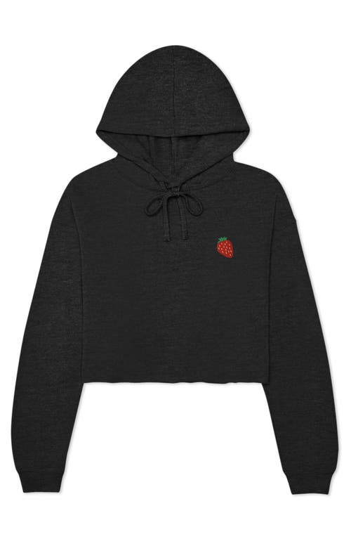 DALIX DALIX STRAWBERRY CROPPED FLEECE HOODIE 
