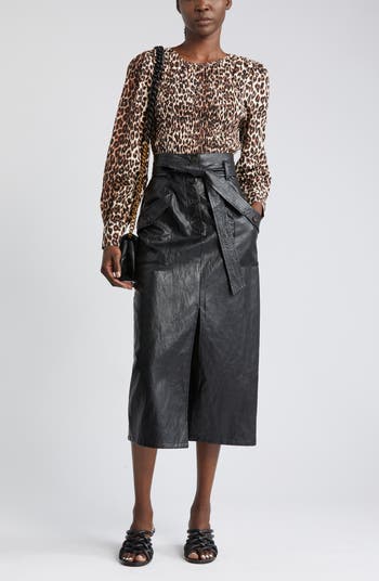 Theory leather pencil skirt mulberry hotsell