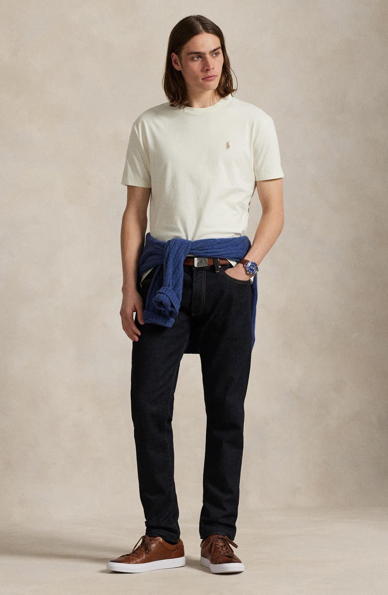 Polo Ralph Lauren Classic Fit Crewneck T-Shirt, Alternate, color, Parchment Cream