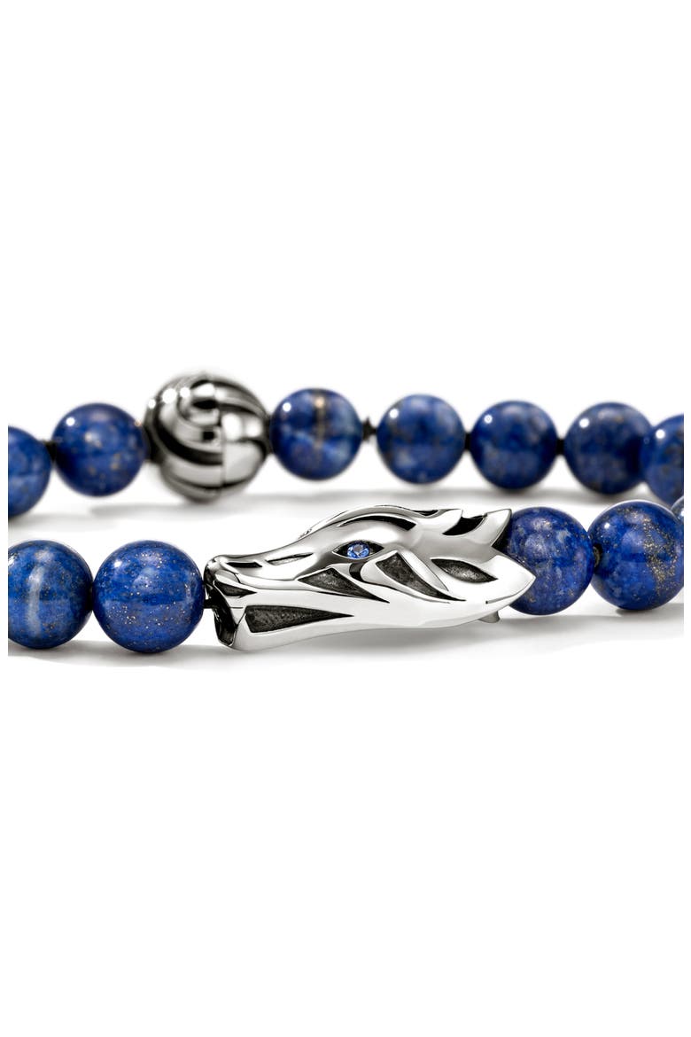 Men's Naga Beaded Bracelet, Alternate, color, SILVER