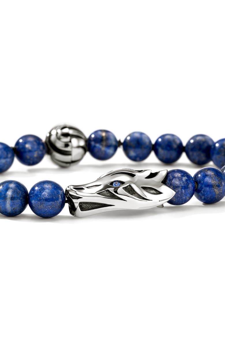 John Hardy Men's Naga Beaded Bracelet, Alternate, color, Silver