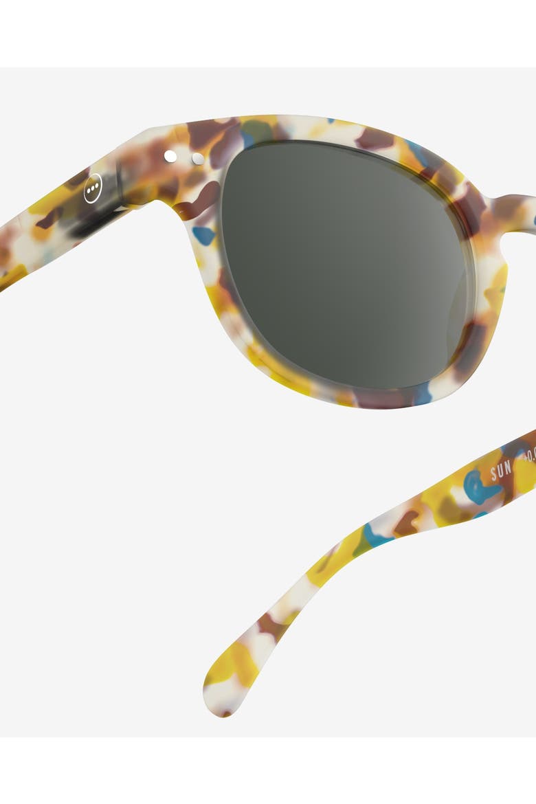 #C 49mm Square Reading Sunglasses, Alternate, color, Blue Tortoise