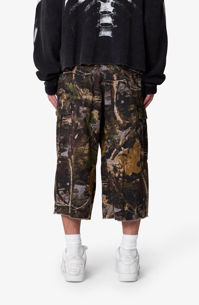 mnml Extralong Cargo Shorts, Alternate, color, Forest Camo