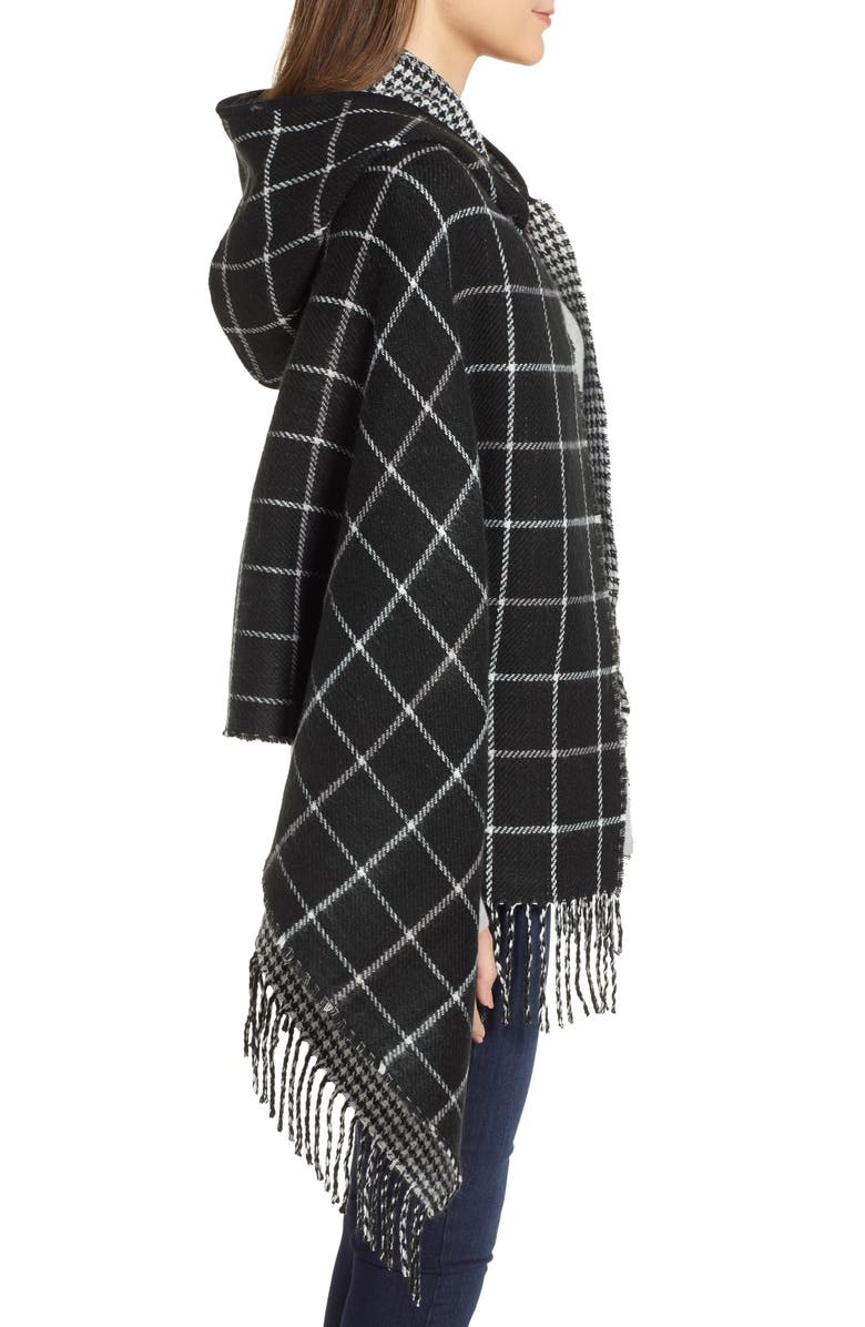 Trouvé Reversible Hooded Cape, Alternate, color,