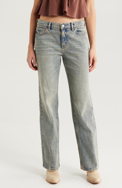 Women's Low Rise Straight-Leg Jeans | Nordstrom Women's Low Rise Straight-Leg Jeans | Nordstrom