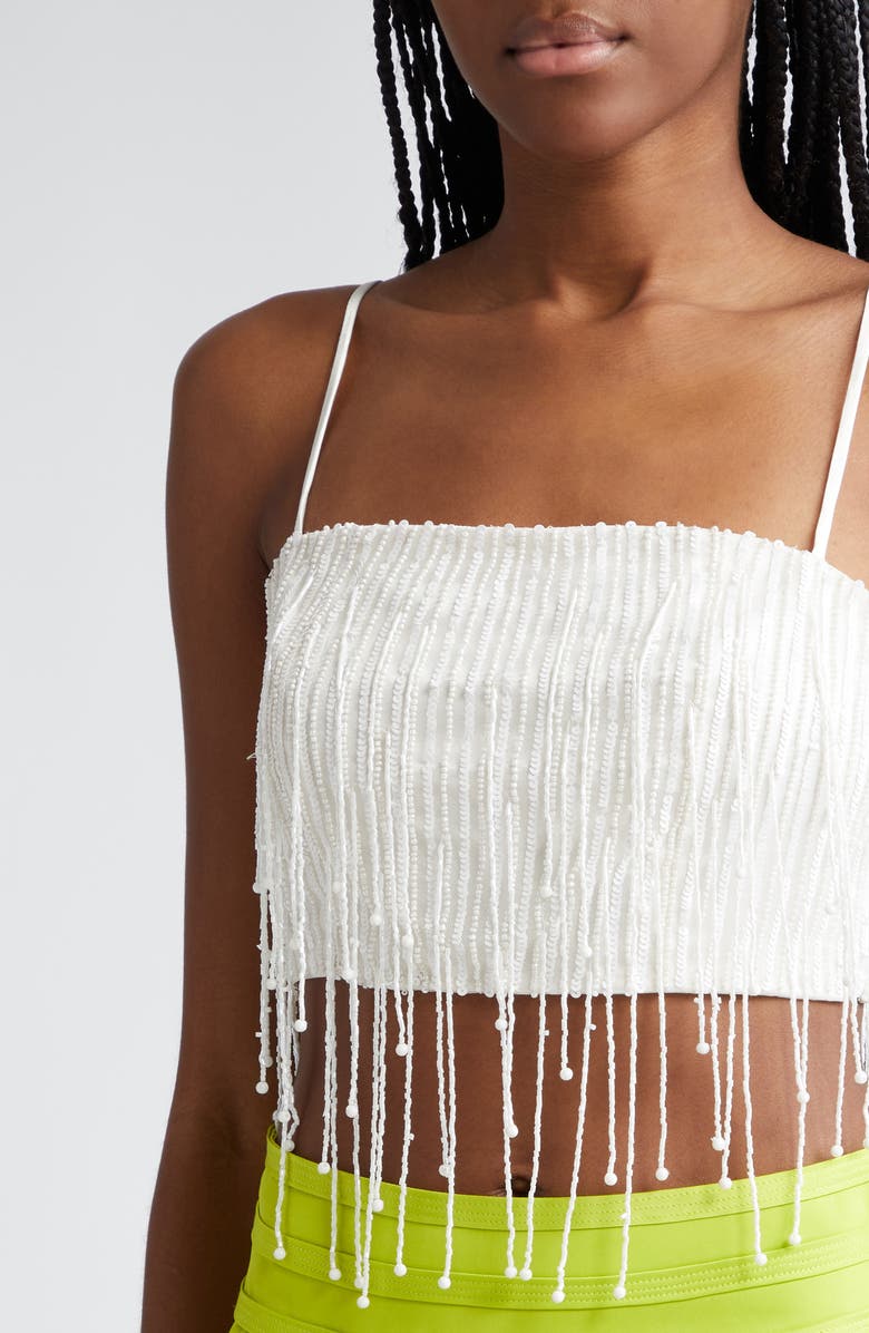 Ramy Brook Corrinne Fringe Crop Tank, Alternate, color, 