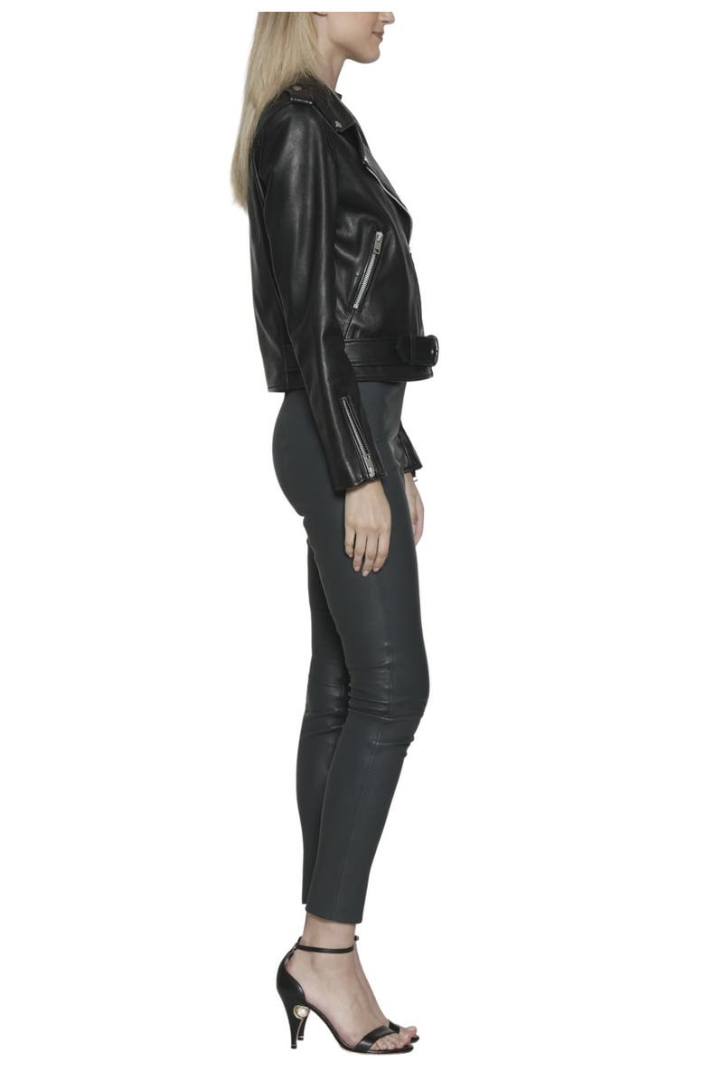 Walter Baker Kelsey Leather Moto Jacket, Alternate, color,