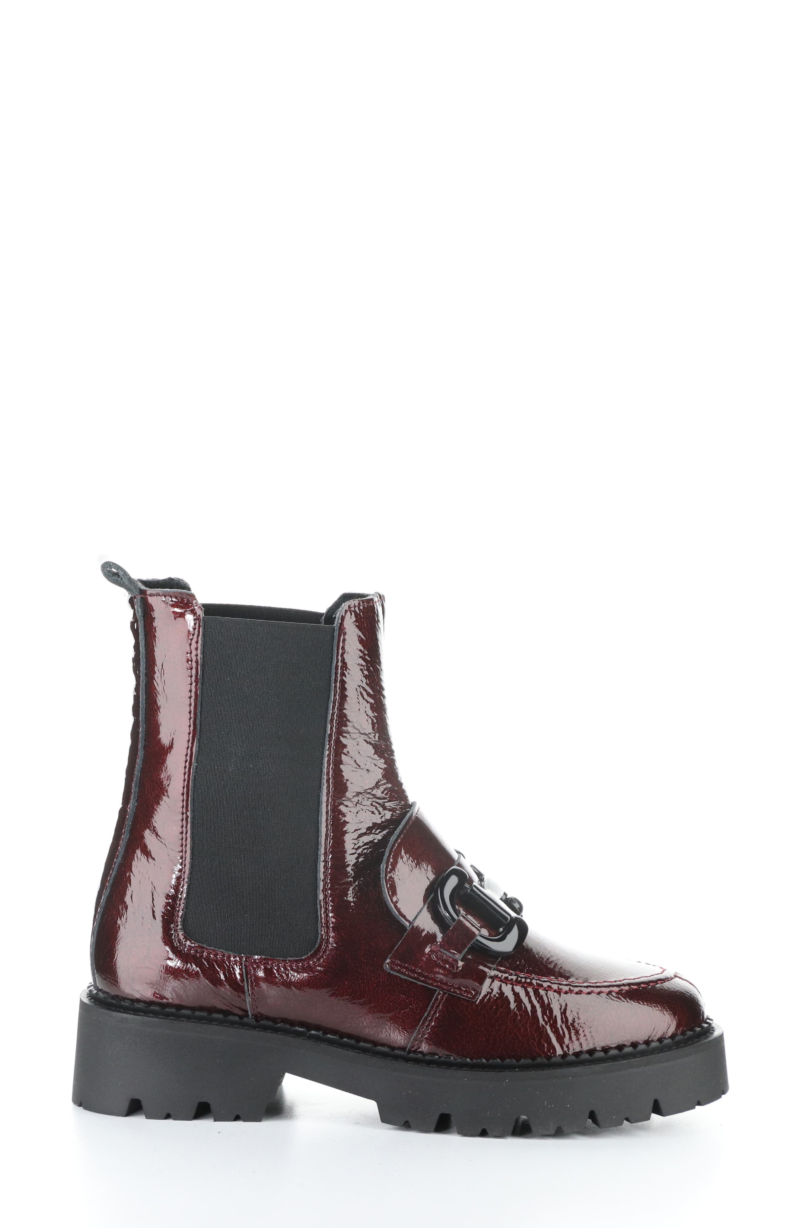 Bruma Bootie, Alternate, color, BORDO MASCARA PAT