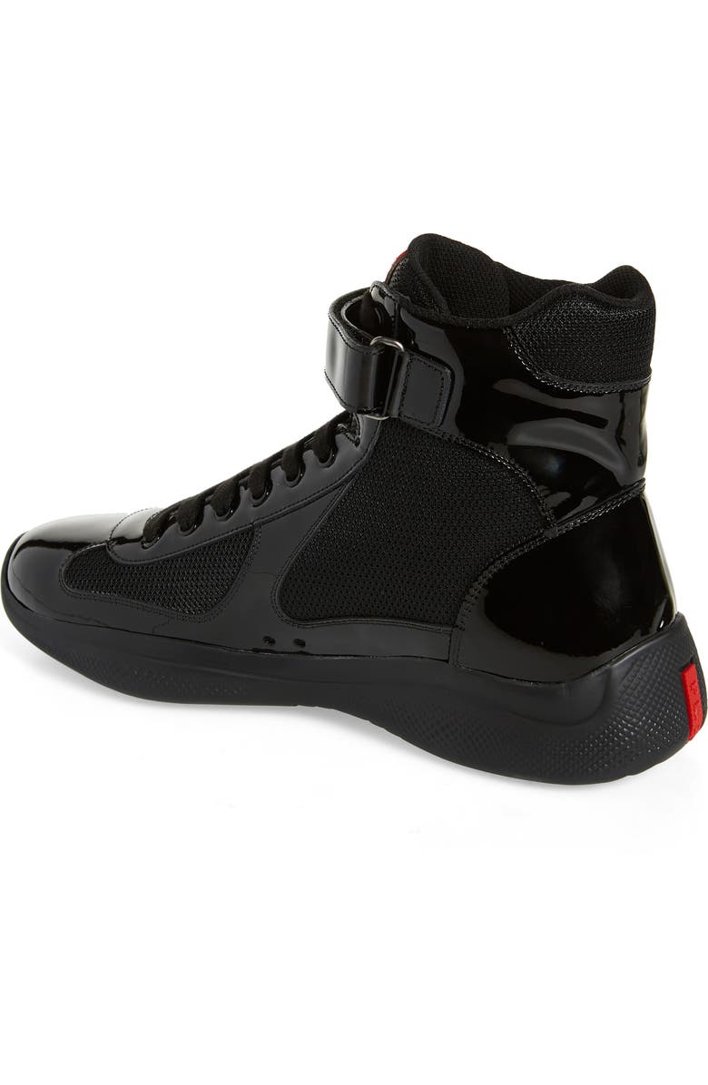 Prada America's Cup Bike High Top Sneaker, Alternate, color,