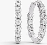 SEREIA OFFICIAL 14K Gold 1 ct Sereia Earrings Hoop Diamonds