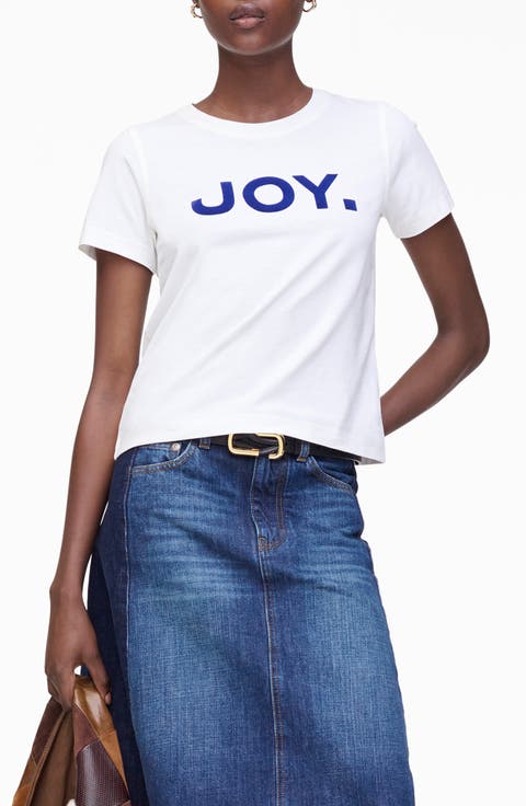 Joy, Period Slim Cut Graphic T-Shirt