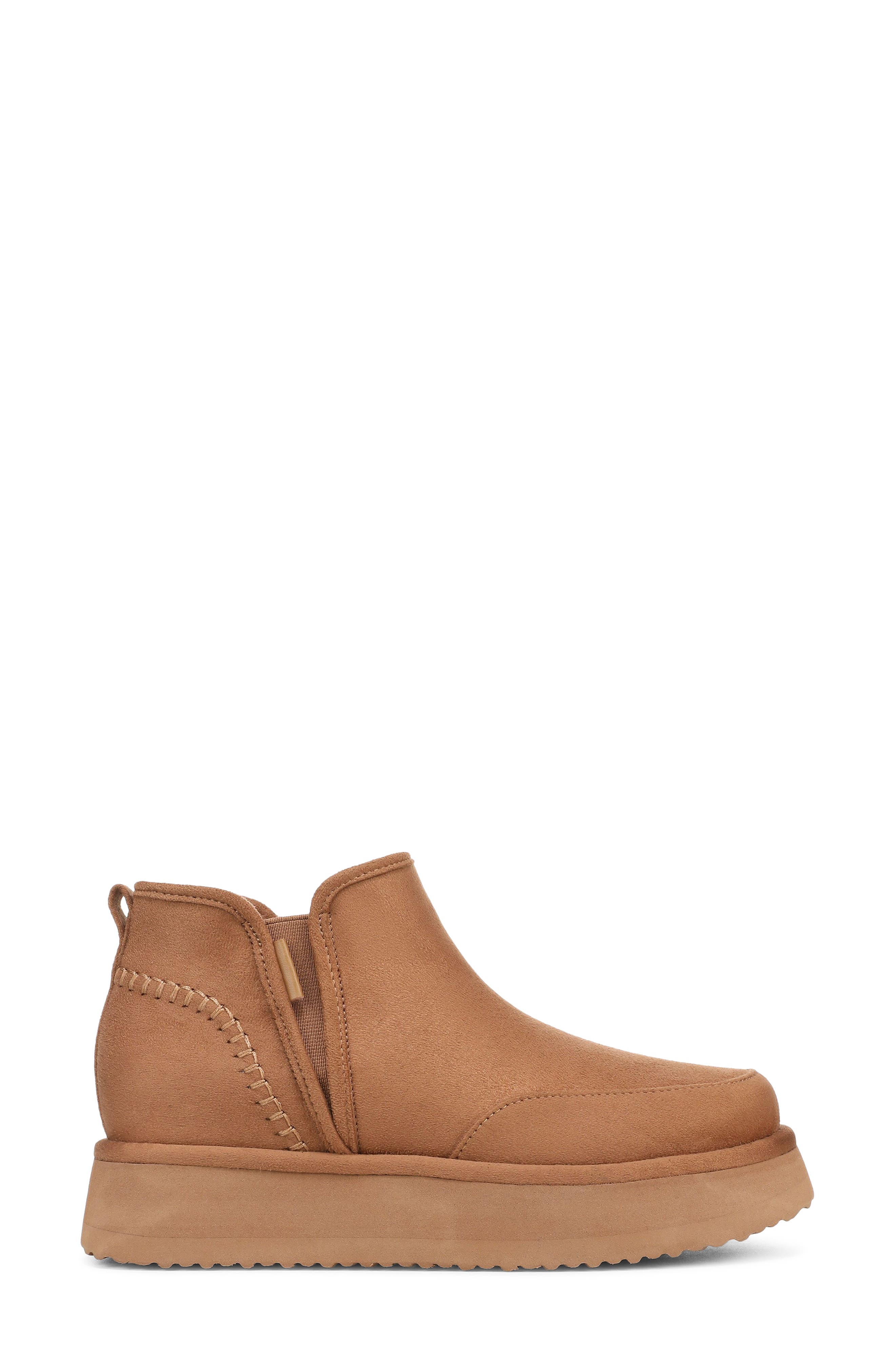 Chill Out Bootie, Alternate, color, PRALINE BROWN MICROSUEDE