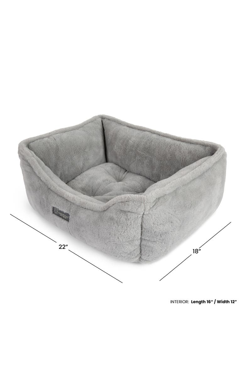 Nandog Pet Gear Super Cloud Dog  Bed- Reversible Cat & Dog Bed, Alternate, color, River Gray