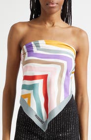 Missoni Zigzag Print Cotton Square Scarf