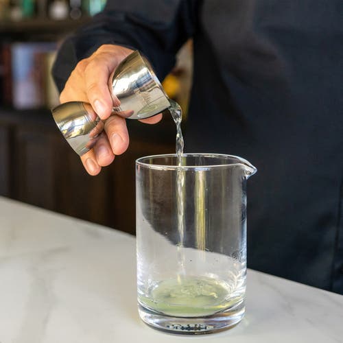 A Bar Above Bell Cocktail Jigger In Stainless Steel