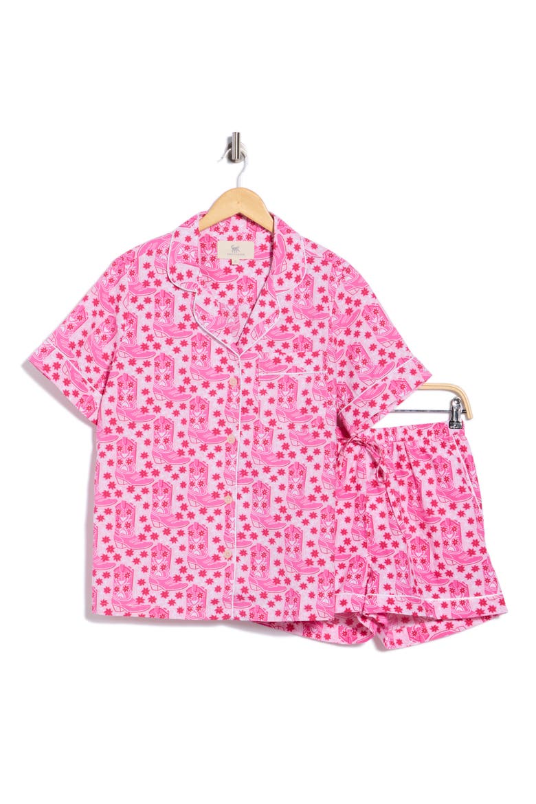 Short Pajamas 2-Piece Set, Main, color, PARTY PINK