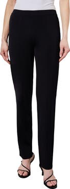 Ming Wang Straight Leg Knit Pants