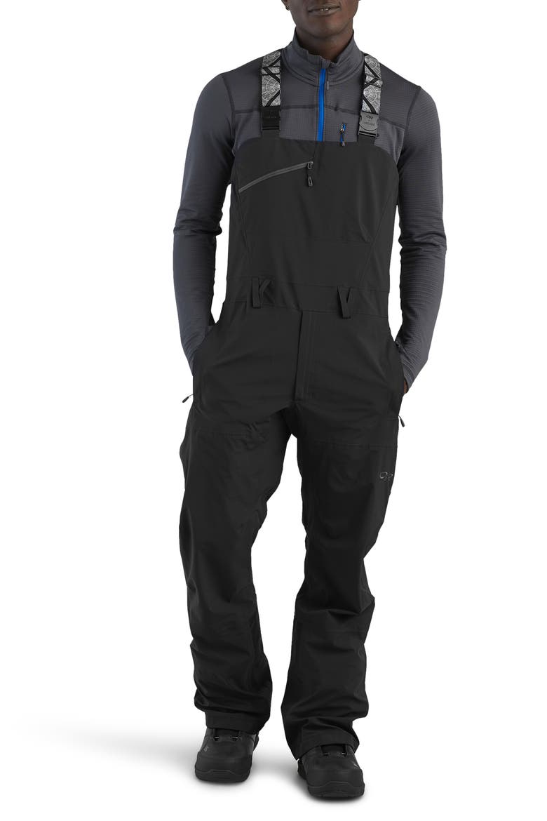 x Arcade® Men's Carbide Pertex® Shield Waterproof Bibs Snow Pants, Main, color, BLACK