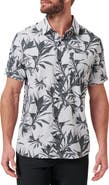 TravisMathew Light Map Short Sleeve Button-Up Shirt