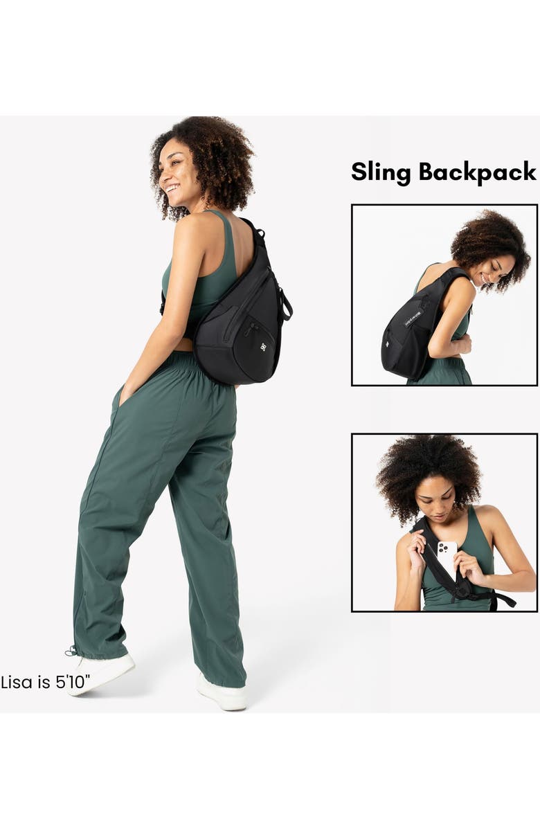 Sherpani Esprit Anti Theft RFID Protection Sling Bag, Fits 10 Inch Tablet, Alternate, color, Raven